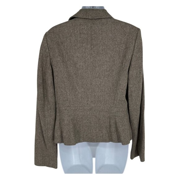 Ann Taylor Loft Virgin Wool Blend Button Front Blazer Women's Size 8 - Picture 5 of 8